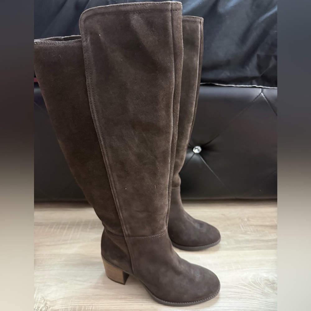Lucky Brand Dark Brown Over the Knee Boots